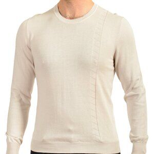 Malo Men's Light Gray Crewneck Pullover Sweater US L IT 52